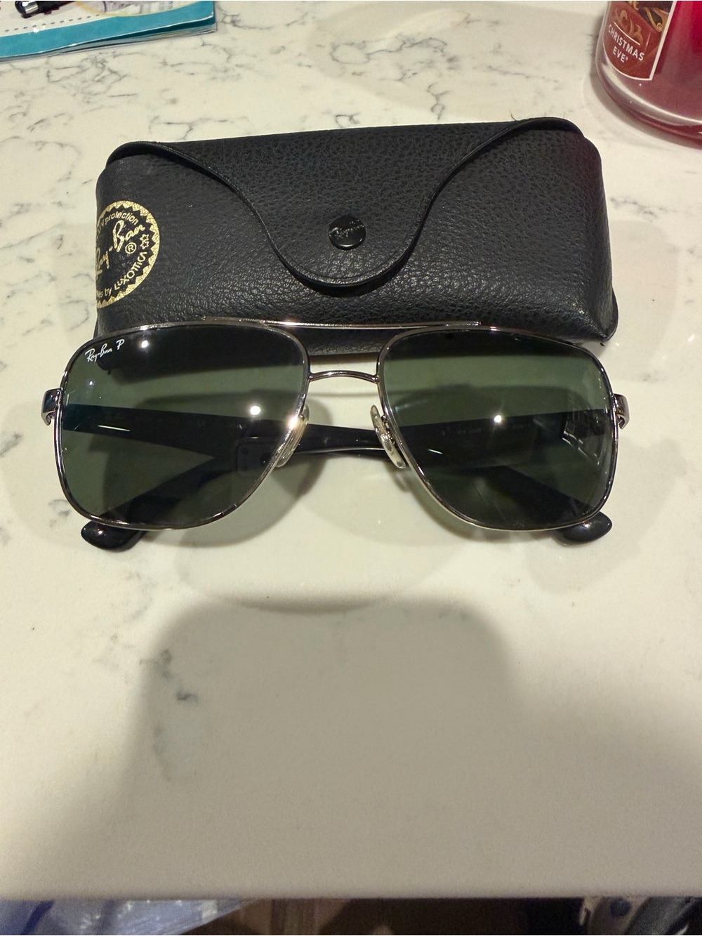 Ray-Ban Silver Frame Sunglasses - gunmetal